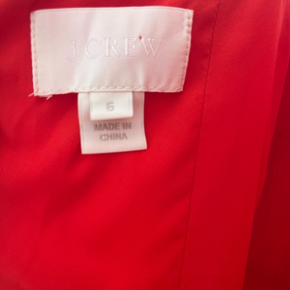 Red Silk J Crew Dress - Picture 9 of 10